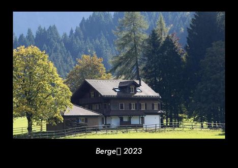 Tobias Becker: Berge 2023 Fotokalender DIN A3, Kalender