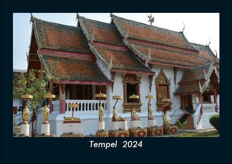 Tobias Becker: Tempel 2024 Fotokalender DIN A5, Kalender