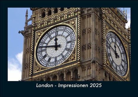 Tobias Becker: London - Impressionen 2025 Fotokalender DIN A5, Kalender