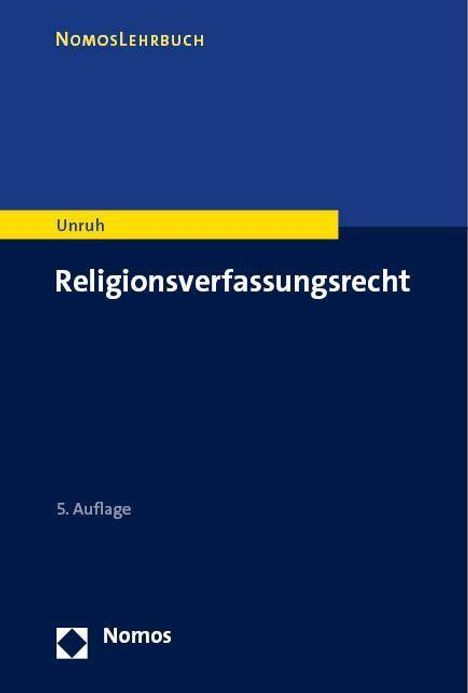 Peter Unruh: Religionsverfassungsrecht, Buch