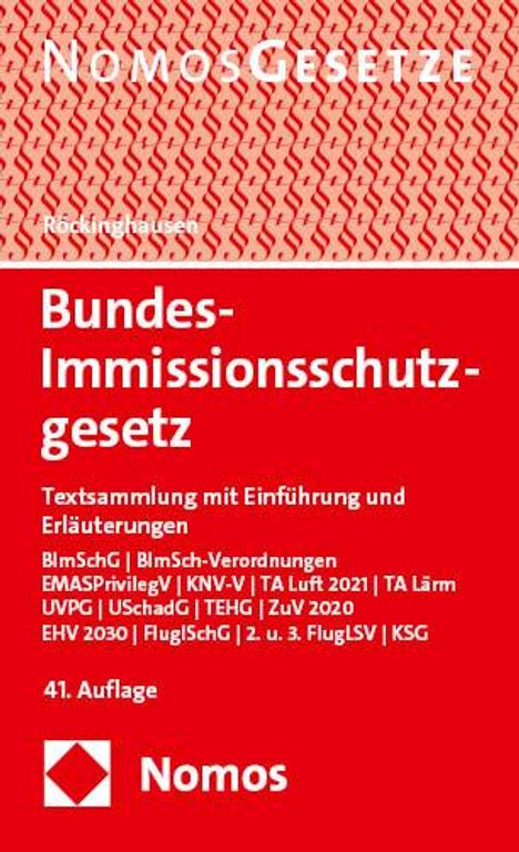 Marc Röckinghausen: Bundes-Immissionsschutzgesetz, Buch