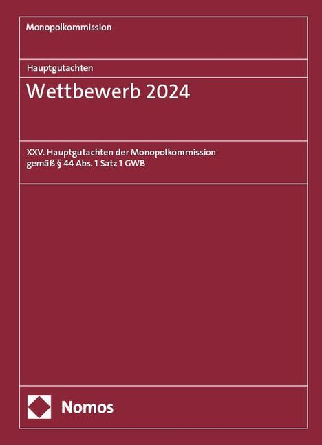 Hauptgutachten. Wettbewerb 2024, Buch