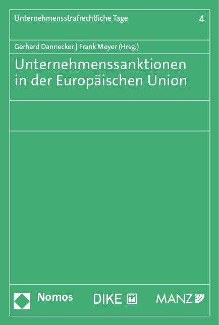 Unternehmenssanktionen in der Europäischen Union, Buch