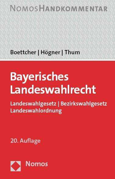 Enno Boettcher: Bayerisches Landeswahlrecht, Buch
