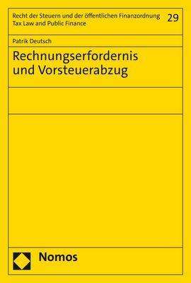 Patrik Deutsch: Rechnungserfordernis und Vorsteuerabzug, Buch