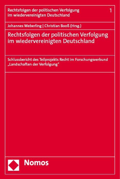 Rechtsfolgen der politischen Verfolgung im wiedervereinigten Deutschland, Buch