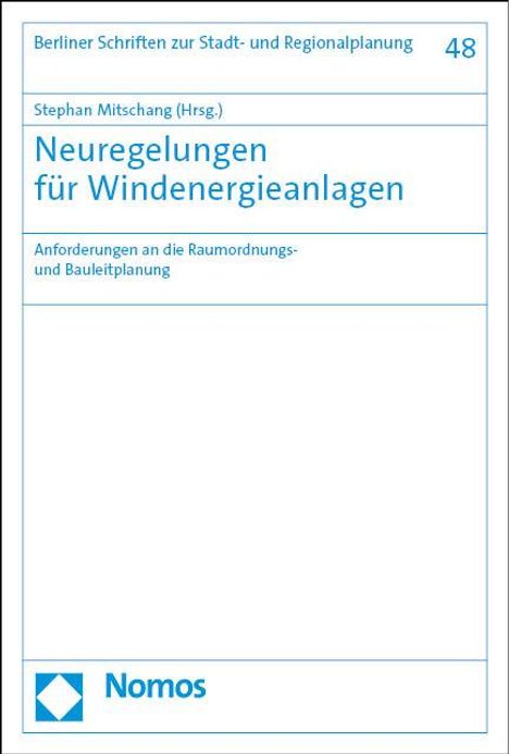 Neuregelungen für Windenergieanlagen, Buch