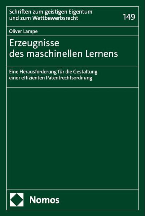 Oliver Lampe: Erzeugnisse des maschinellen Lernens, Buch