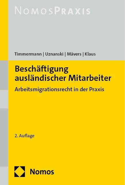 Petra Timmermann: Beschäftigung ausländischer Mitarbeiter, Buch