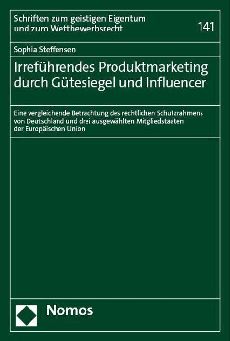 Sophia Steffensen: Irreführendes Produktmarketing durch Gütesiegel und Influencer, Buch