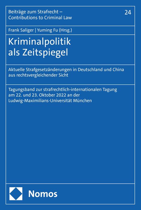 Kriminalpolitik als Zeitspiegel, Buch