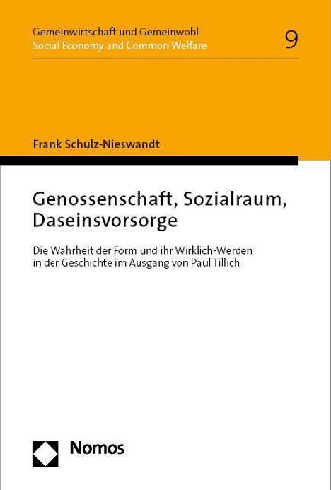 Frank Schulz-Nieswandt: Genossenschaft, Sozialraum, Daseinsvorsorge, Buch