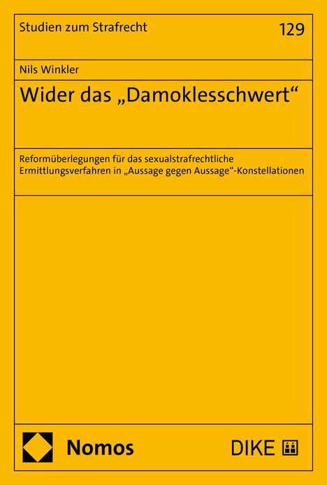 Nils Winkler: Wider das "Damoklesschwert", Buch