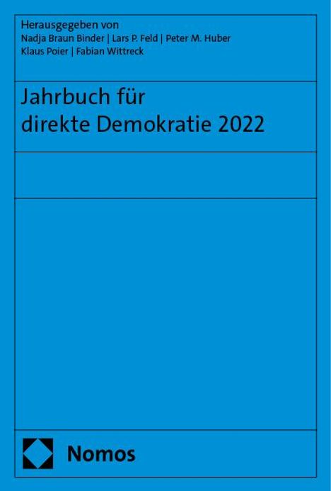 Jahrbuch für direkte Demokratie 2022, Buch