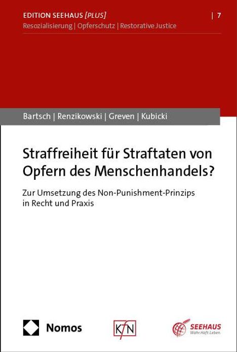Tillmann Bartsch: Straffreiheit für Straftaten von Opfern des Menschenhandels?, Buch