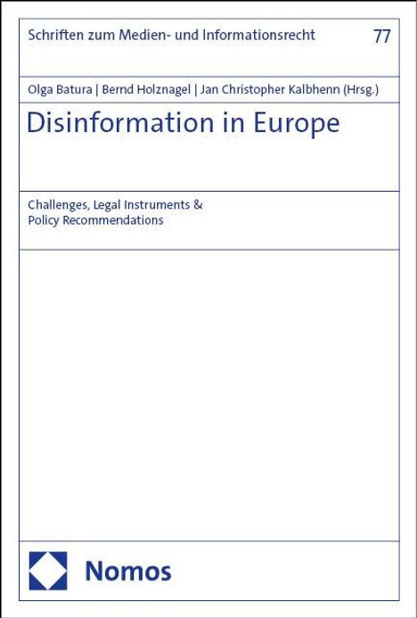 Disinformation in Europe, Buch