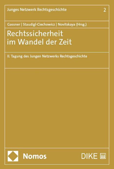 Rechtssicherheit im Wandel der Zeit, Buch