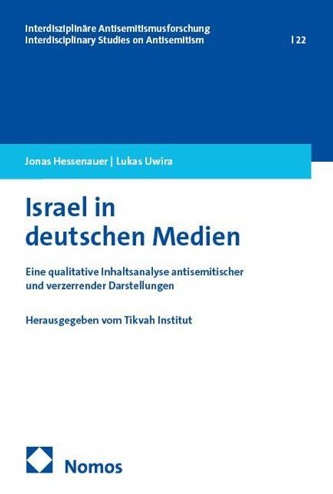 Jonas Hessenauer: Israel in deutschen Medien, Buch