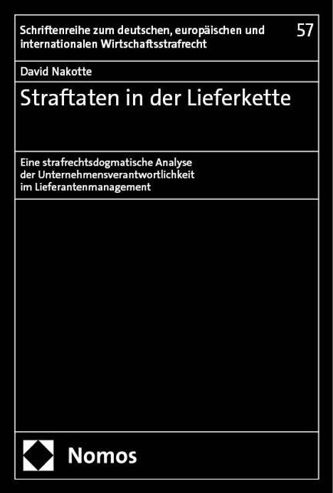 David Nakotte: Straftaten in der Lieferkette, Buch