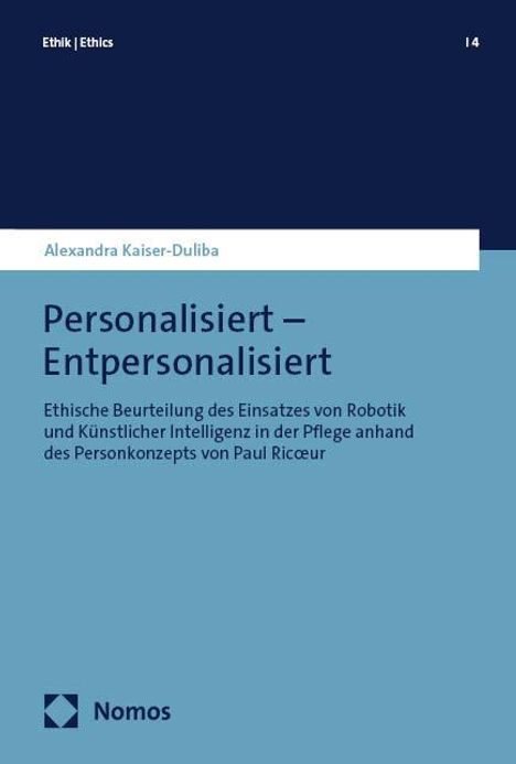 Alexandra Kaiser-Duliba: Personalisiert Entpersonalisiert, Buch