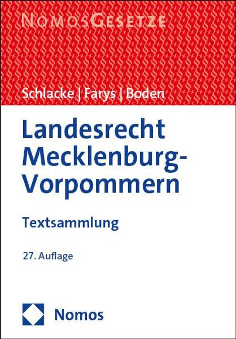 Landesrecht Mecklenburg-Vorpommern, Buch