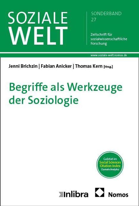Titel: "Begriffe als Werkzeuge der Soziologie". Herausgeber: Jenni Brichzin, Fabian Anicker, Thomas Kern. Oben grün, unten weiß.