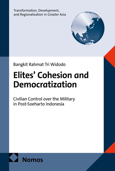 Buchtitel: "Elites’ Cohesion and Democratization". Thema: Kontrolle des Militärs in Indonesien. Verlag: Nomos. Enthält Asienkarte.