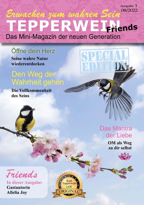 Kurt Tepperwein: Erwachen zum wahren Sein - Tepperwein Friends Magazin, Buch