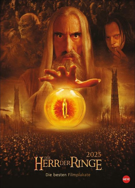 Der Herr der Ringe Filmplakate Edition Kalender 2025, Kalender