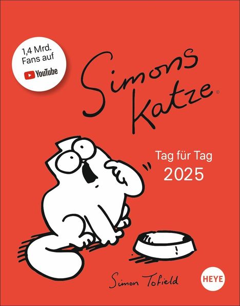 Simon Tofield: Simons Katze Tagesabreißkalender 2025, Kalender