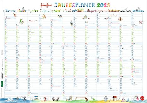 Helme Heine: Posterplaner 2025, Kalender