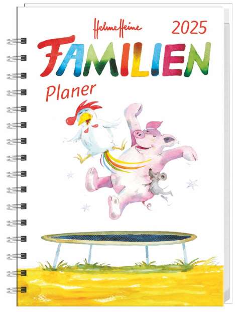 Helme Heine: Familienplaner-Buch A6 2025, Buch
