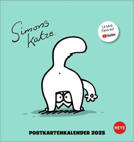 Simons Katze Postkartenkalender 2025, Kalender