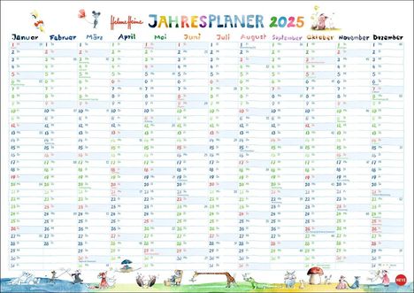 Helme Heine: Tafelkalender A3 2025, Kalender