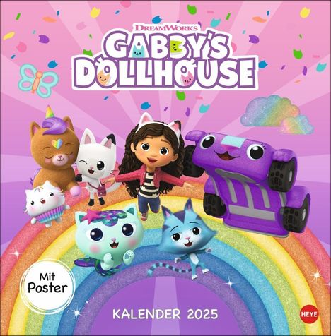 Gabby's Dollhouse Broschurkalender 2025, Kalender