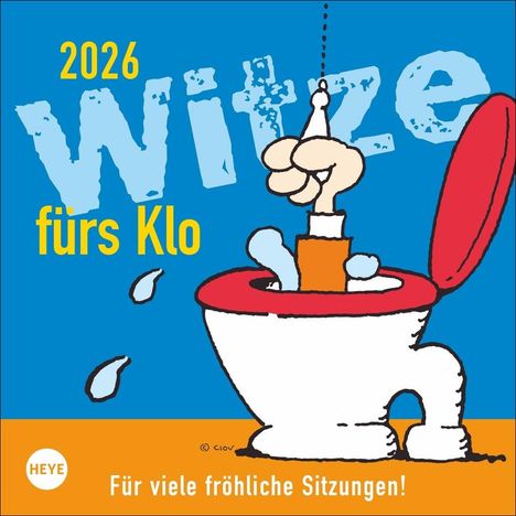 Witze fürs Klo Kalender 2026, Kalender