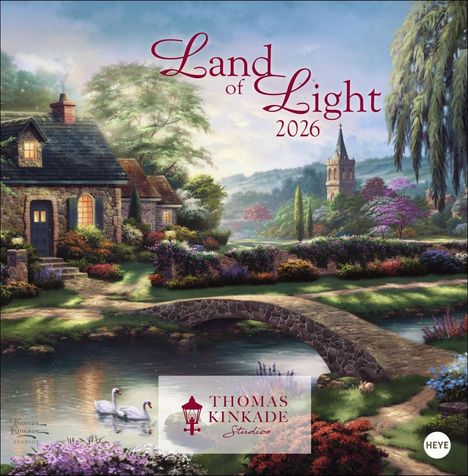 Thomas Kinkade: Thomas Kinkade: Land of Light Broschurkalender 2026, Kalender