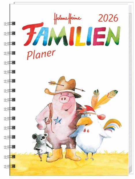 Heine Helme: Helme Heine: Familienplaner-Buch A5 2026, Buch