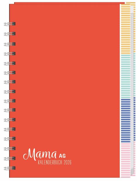 Mama AG Familienplaner Buch A5 2026, Kalender