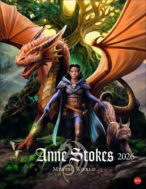 Anne Stokes: Anne Stokes: Mystic World Posterkalender 2026, Kalender