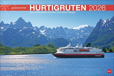 Hurtigruten Globetrotter Kalender 2026 - Von unberührten Fjorden und stillen Bergen, Kalender