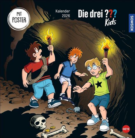 Die drei ??? Kids Broschurkalender 2026, Kalender