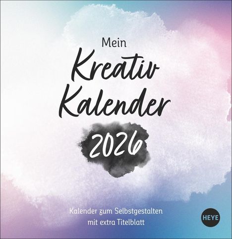 Kreativkalender zum Aufstellen Design 2026, Kalender