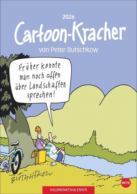 Peter Butschkow: Cartoon-Kracher Halbmonatskalender 2026, Kalender