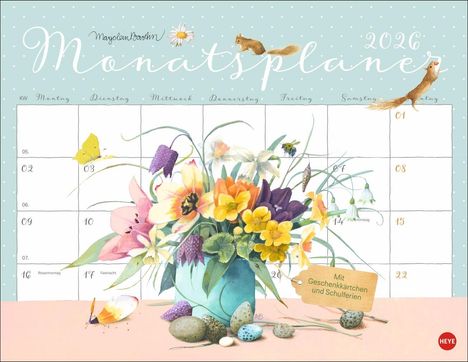 Marjolein Bastin: Monatsplaner 2026, Kalender