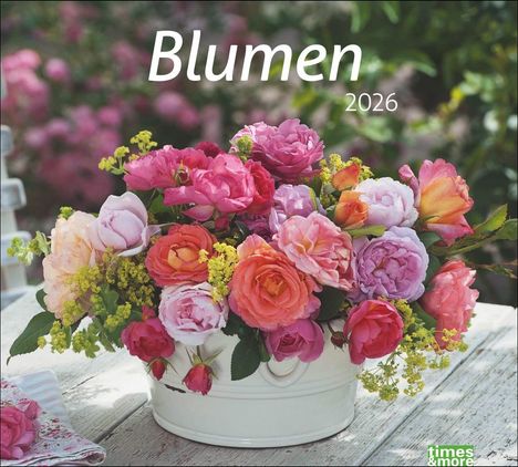 times&more Blumen Bildkalender 2026, Kalender