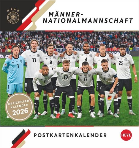 DFB Männer Postkartenkalender 2026, Kalender
