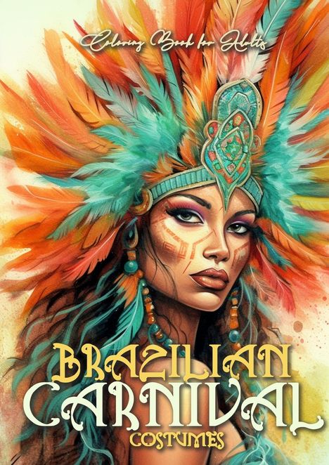 Monsoon Publishing: Brazilian Carnival Coloring Book for Adults, Buch