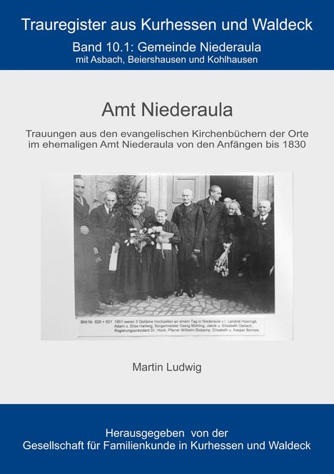 Martin Ludwig: Trauregister Amt Niederaula, Buch