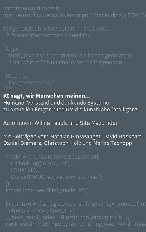 Sita Mazumder: KI sagt, wir Menschen meinen..., Buch